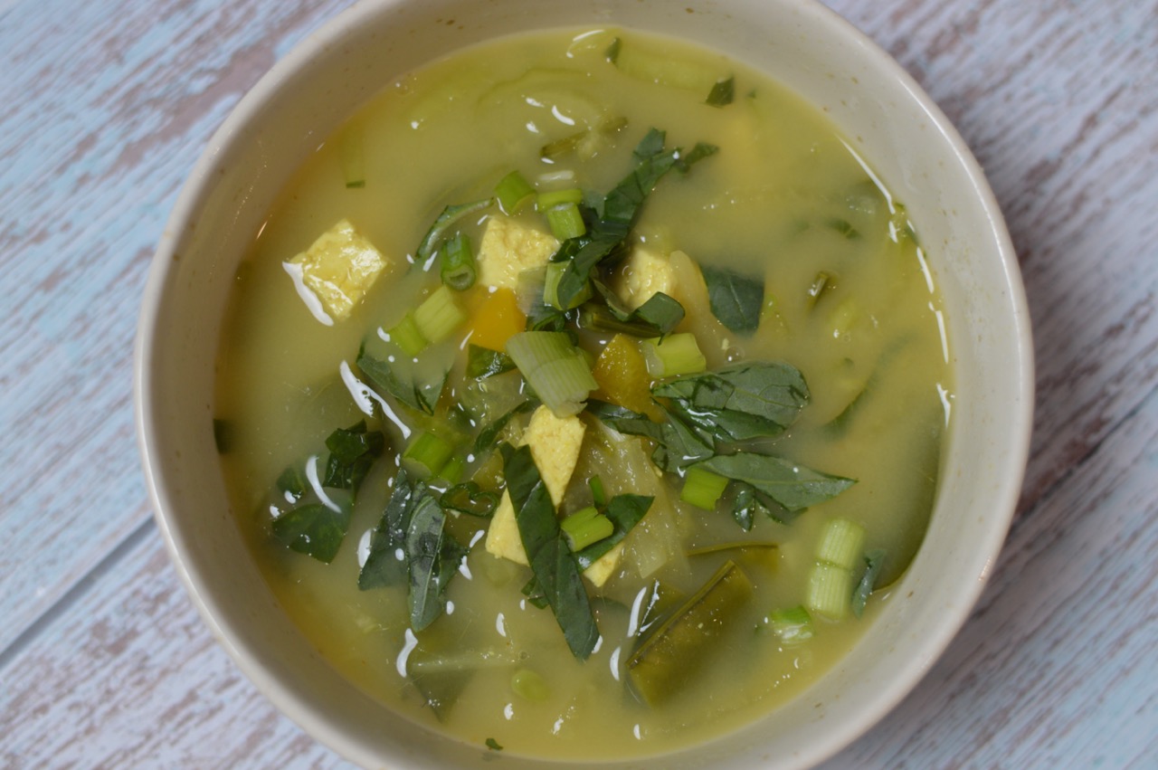 Lemongrass Ginger Tofu Soup