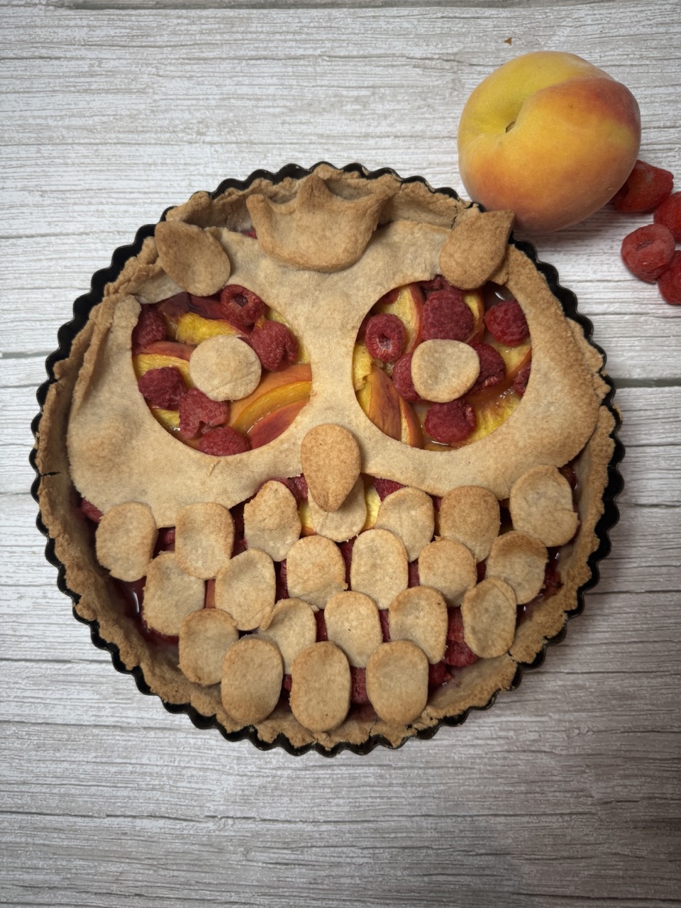 Peach Raspberry Pie