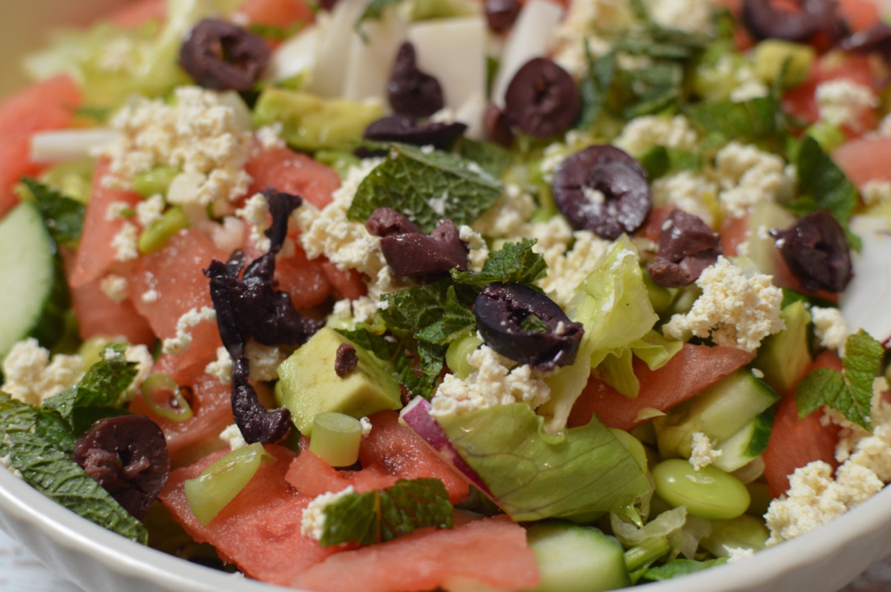 Watermelon Edamame Salad